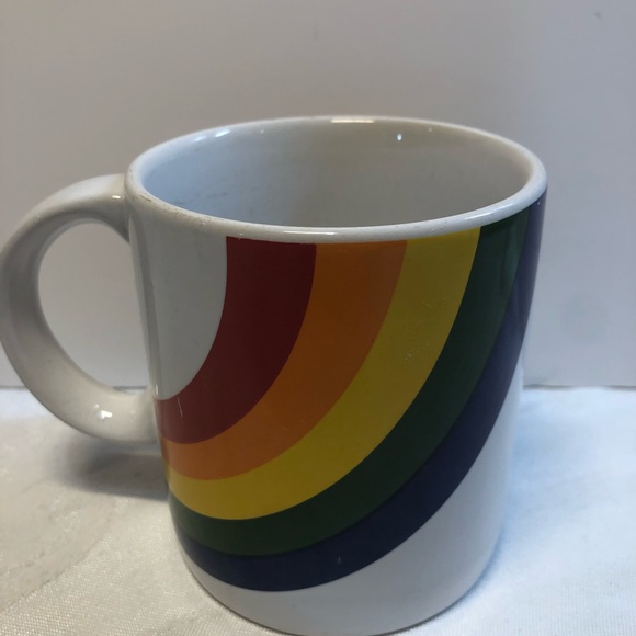 Vintage 1984 F.T.D.A. Rainbow Coffee Mug Made in Korea Pride LGBTQ - Picture 15 of 15